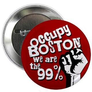 Occupy Boston 2.25 Button  Massachusetts  50 State Political