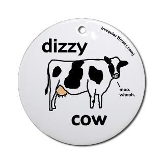 Dizzy Cow Christmas Tree Ornament  Ornaments for Christmas and Yule