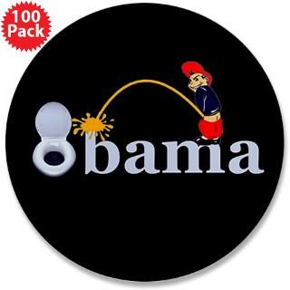 Whiz on Obama 3.5 Button (100 pack)  Whiz on Obama  Anti Obama