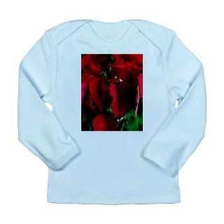 red poinsettia long sleeve infant t shirt $ 17 99 size 0 3m 3 6m 6 12m