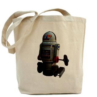Gifts  Antique Bags  Retro Toy Robot Number 7 Isol Tote Bag