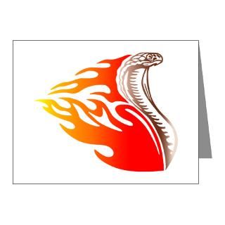 Animal Note Cards  Cobra Flames Tribal Design Note Cards (Pk of 10