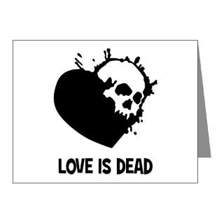 Day Note Cards > Valentines Day. Love is dead Note Cards (Pk of 10