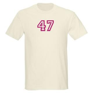 Baseball T shirts  Number 47 Ash Grey T Shirt