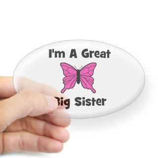 Great Big Sister (butterfly) Oval Decal for $4.25