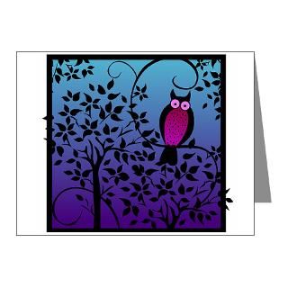 Gifts  Animal Note Cards  Funky Night Owl Note Cards (Pk of 10