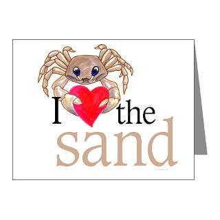 Beach Gifts > Beach Note Cards > I heart sand Note Cards (Pk of 10)