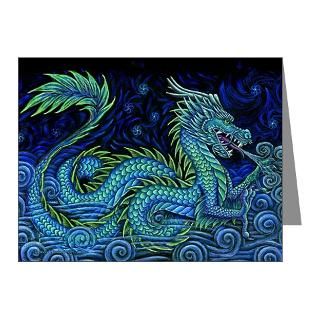 Aqua Gifts  Aqua Note Cards  Chinese Dragon Note Cards (Pk of 10)