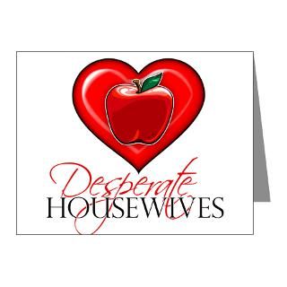 Apple Note Cards  Desperate Housewives Heart Note Cards (Pk of 10