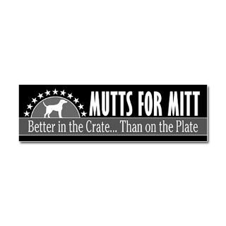 Mutts for Mitt Black Car Magnet 10 x 3 by MarshEnterprises