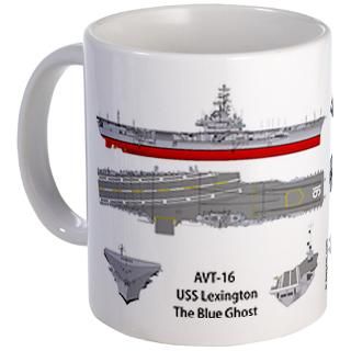USS Lexington CV 16 CVA 16 11 ozMug