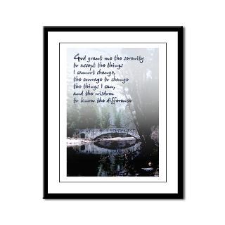 Serenity Prayer   Framed Panel Print 13 x 16