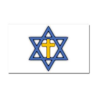 Car Accessories  Star of David with Cross Car Magnet 12 x 20