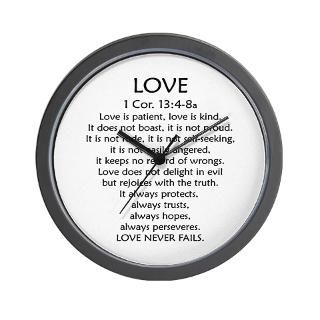 1Cor.13 Love Wall Clock for $18.00