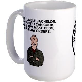 eligible army bachelor 15 ounce mug