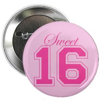 16 Gifts  16 Buttons  Sweet 16 (Varsity Letters) Button