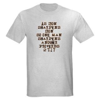 Bible T shirts  Proverbs 2717 Light T Shirt