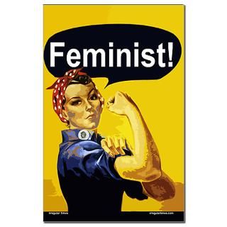 Rosie the Riveter Feminist 11x17 Poster Print  Progressive Values