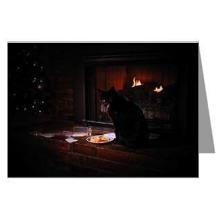 Greeting Cards > Bad Black Cat Christmas Greeting Cards (Pk of 20