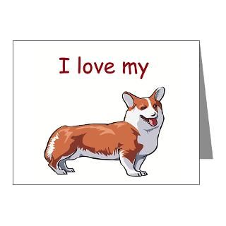 Gifts > Animals Note Cards > I love my Corgi Note Cards (Pk of 20