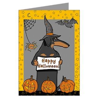  Art Greeting Cards  BT Doxie Witch Greeting Cards (Pk of 20