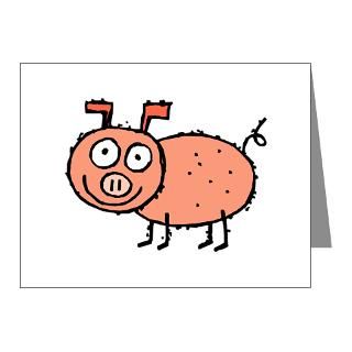 Dooni Gifts > Dooni Note Cards > Pig Note Cards (Pk of 20)