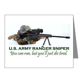 Afghanistan Note Cards  ARMY RANGER SNIPER Note Cards (Pk of 20
