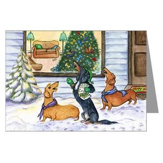 Gifts > Greeting Cards > Caroling Dachshunds Christmas Cards (20)
