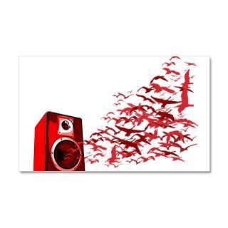 Birds Gifts  Birds Wall Decals  Fly away with the music 35x21
