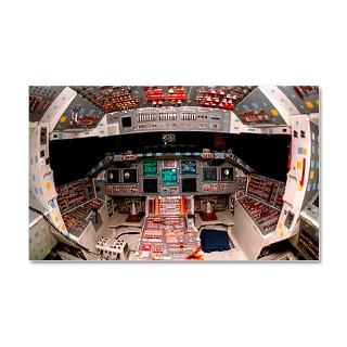 Aircraft Wall Decals > Space Shuttle Cockpit 38.5 x 24.5 Wall Peel
