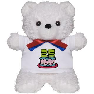 25 Gifts > 25 Teddy Bears > 25 Year Old Birthday Cake Teddy Bear