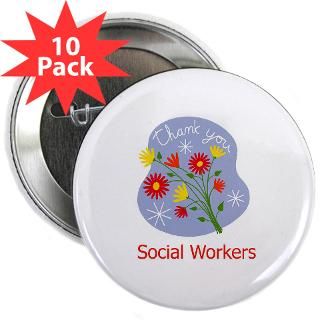 Gifts  Social Services Buttons  Thank You 2.25 Button (10 pack