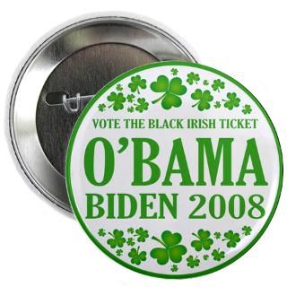 2012Meterproobama Buttons  VOTE THE BLACK IRISH TICKET 2.25 Button