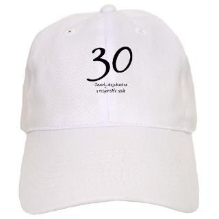30 Gifts  30 Hats & Caps  30th Birthday Baseball Cap