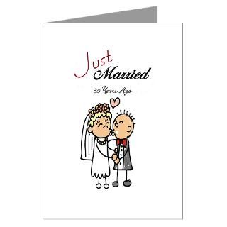 Greeting Cards  Just Married 30 years ago Greeting Cards (Package