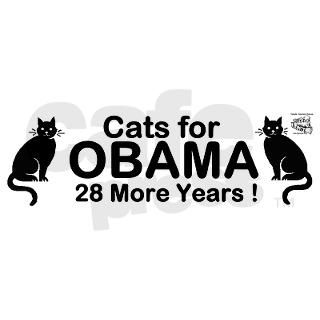 Cats for Obama   28 More Years Bumper Sticker by tjrescue