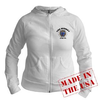 USS Midway CV 41 Fitted Hoodie