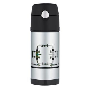 usaf p 38 fighter thermos bottle 12oz