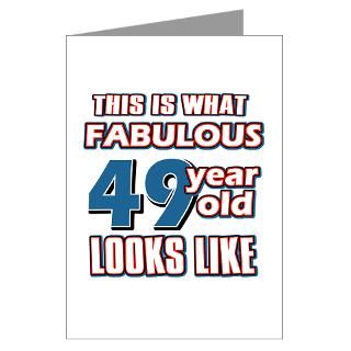 Cool 49 year old birthday designs Greeting Cards (
