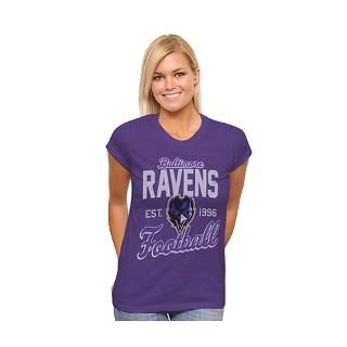 Baltimore Ravens Womens Purple Vintage Team Spirit T Shirt