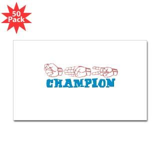 Rock Paper Scissors Champion Rectangle Sticker 50