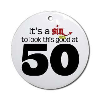 50 Gifts > 50 Home Decor > Look Good 50 Birthday Ornament (Round)