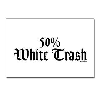 50 White Trash Postcards (Package of 8) for $9.50
