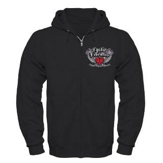 cystic fibrosis wings zip hoodie dark $ 46 99