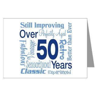 Greeting Cards  Over 50 years, 50th Birthday Greeting Cards (Pk of