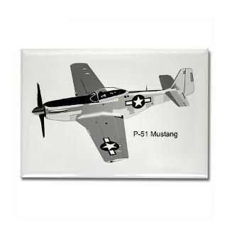 51 Mustang Rectangle Magnet for $4.50