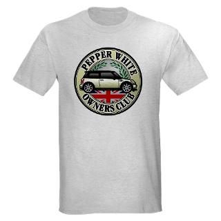 R50 and R53 Pepper White Badge T Shirt by minibee