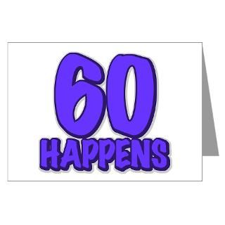 60th birthday 60 happens Greeting Cards (Package