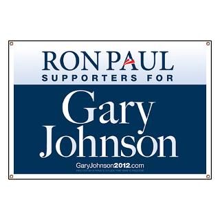 paul supporters for gary johnson banner $ 54 99