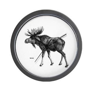 Moose Pencil Drawings Clock  Buy Moose Pencil Drawings Clocks